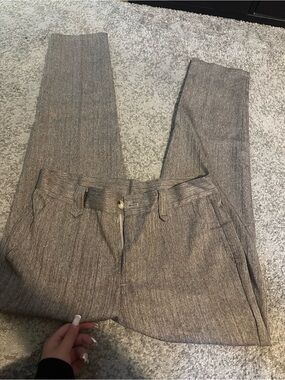 Men's Tailored Dress Pants in Heathered Brown